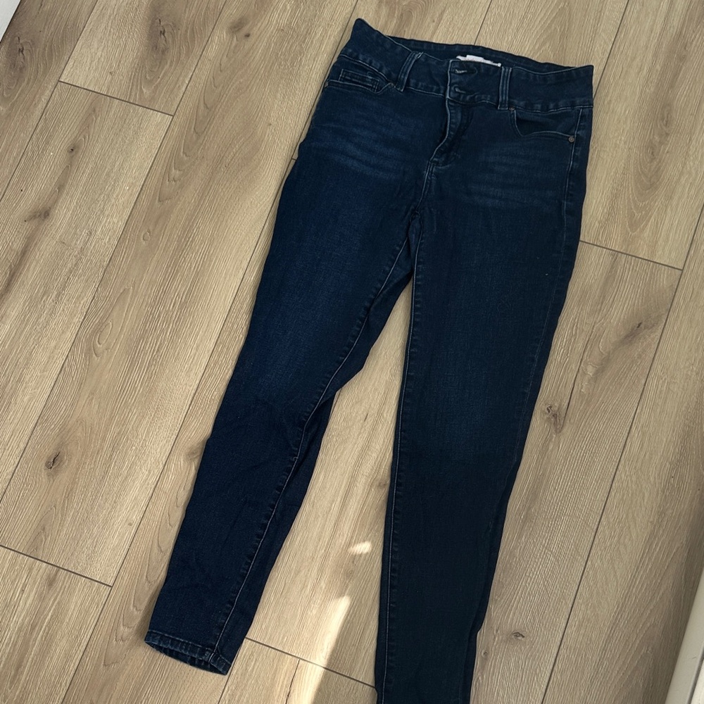 Shoe Dazzle Women's Midnight Blue Skinny Jeans